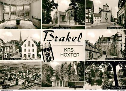 Brakel Westfalen Kaiserbrunnen Ostheimer-Strasse Schloss-Hinnenburg Feuerteich