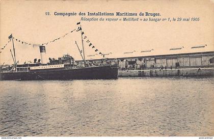 België - BRUGGE (W. Vl.) Stoomboot Mellifont - Maritiem Installatiebedrijf - Compagnie des Installations Maritimes
