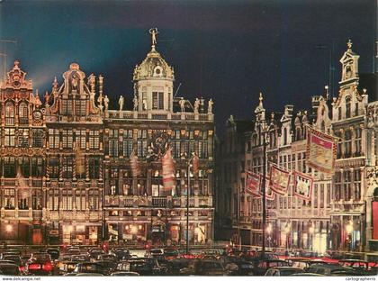 A5177 Belgium Bruxelles Grand'Place vue de nuit