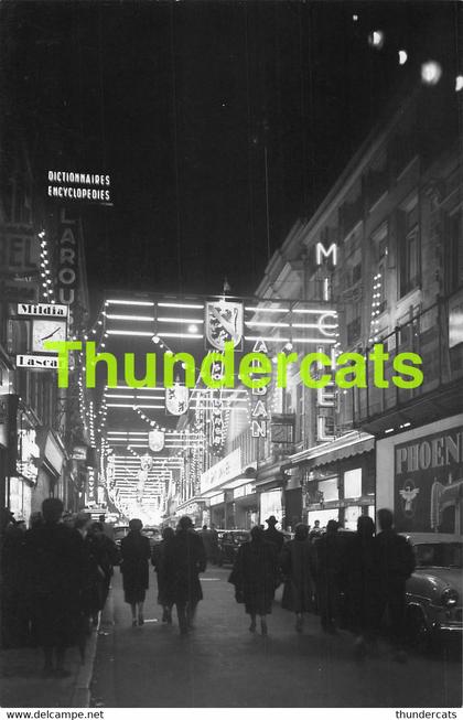 CPA BRUXELLES FEERIE LUMINEUSE NUIT BRUSSEL FEERISCHE VERLICHTING BIJ NACHT