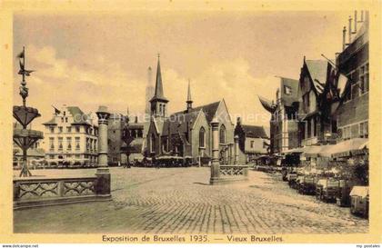 BRUXELLES Bruessel Brussels Exposition de Bruxelles 1935 le Vieux Bruxelles Plac
