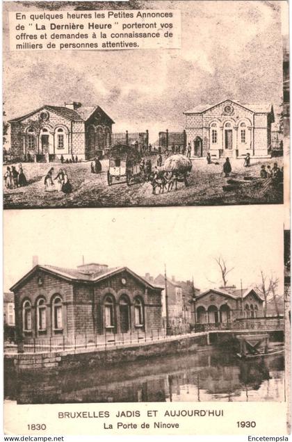 CPA Carte Postale Belgique Bruxelles jadis et aujourd'hui  Porte de Ninove VM76337