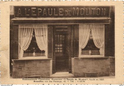 PC BELGIUM BRUXELLES ETABL. CHANTRAINE RESTAURANT L'EPAULE DE MOUTON (a51204)