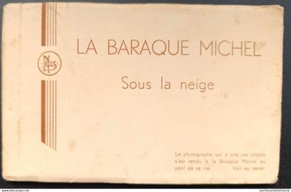 [-40%] Carnet de cartes postales anciennes complet - Belgique - La baraque michel sous la neige