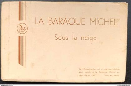[-45%] Carnet de cartes postales anciennes complet - Belgique - La baraque michel sous la neige
