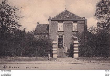 A17- BURDINNE - LA MAISON DU MAIRE - ANIMEE - HABITANT - ( 2 SCANS )