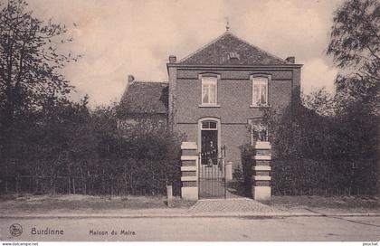 R24- BURDINNE - LA MAISON DU MAIRE - ANIMATION - HABITANT - ( 2 SCANS )