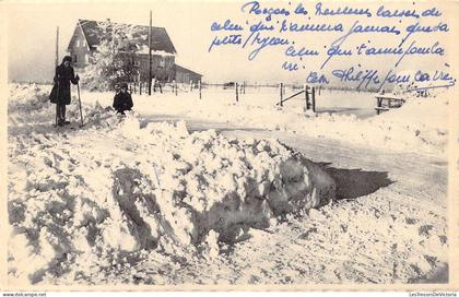 [-50%] BELGIQUE - Butgenbach - Elsenborn - Sous la neige - Carte postale ancienn