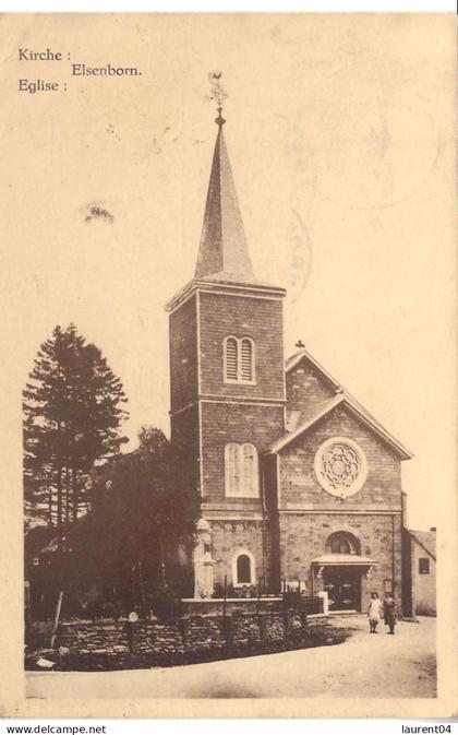 BUTGENBACH. ELSENBORN.  EGLISE.  ANIMATION..