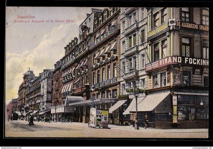 AK Bruxelles, Boulevard Anspach et le Grand Hôtel