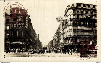 BELGICA. Belgien / Belgium. BRUXELLES. BRUSSEL. Adolphe Max Boulevard with cars and tram