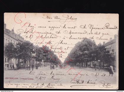 Bruxelles - Avenue Louise - poskaart