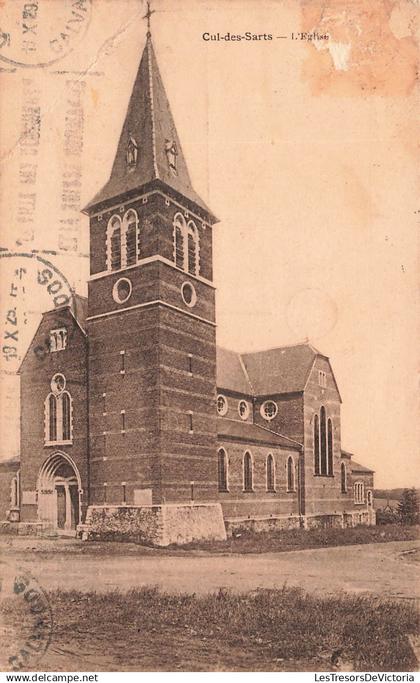 [-5%] BELGIQUE - Cul-des-Sarts - L'Eglise - Carte Postale Ancienne