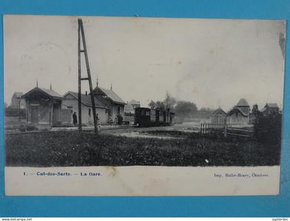 Cul-des-Sarts La Gare (tram à vapeur, stoomtram)
