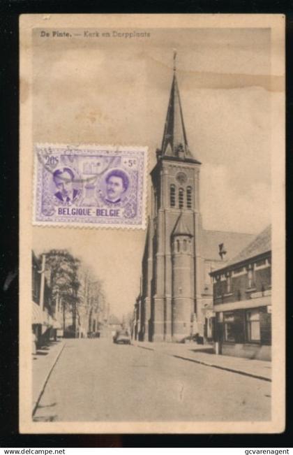 DE PINTE     KERK EN DORPPLAATS.