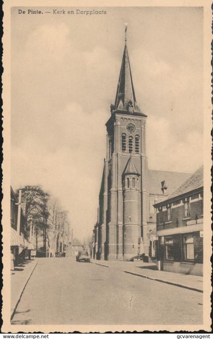DE PINTE       KERK EN DORPPLAATS
