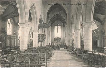 [-5%] BELGIQUE - Denderleeuw - Het Binnenste der Kerk - vue de lintérieure - Carte postale Ancienne