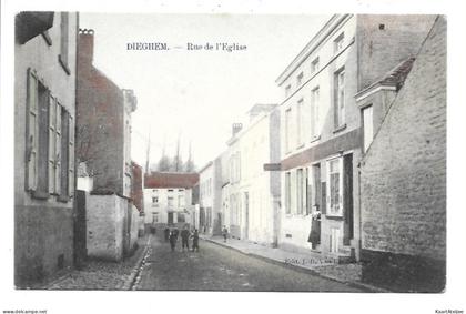 Diegem - Rue de l'Eglise (in kleur).