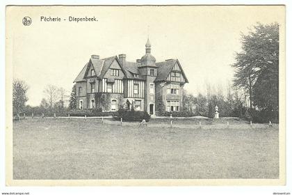 Pêcherie Diepenbeek. / Nels / Ern. Thill [le château de het kasteel van te à Heusch Visserij villa Visserijstraat]