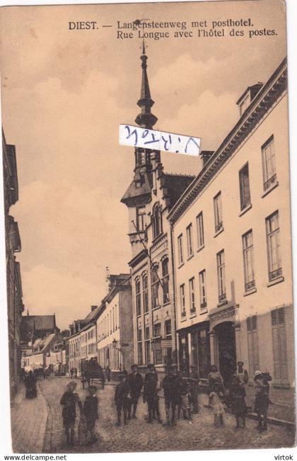 DIEST :   langensteenweg met posthotel