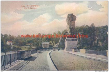 1911 La Gileppe. Sur le Barrage