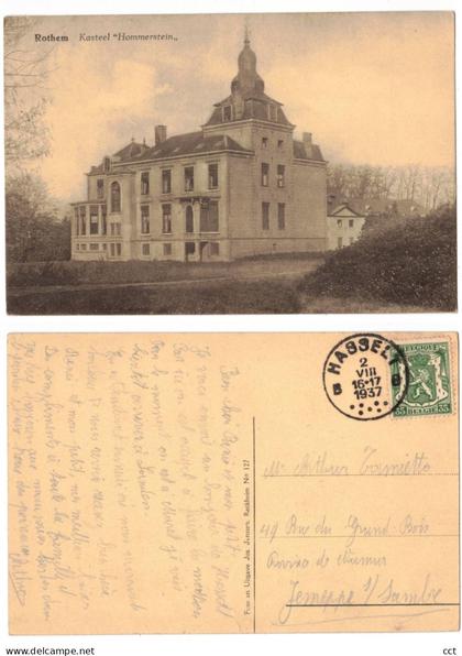 Rothem  Rotem  Dilsen-Stokkem   Kasteel "Hommerstein"    CHATEAU