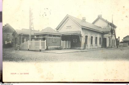 cpa dour  gare   190?
