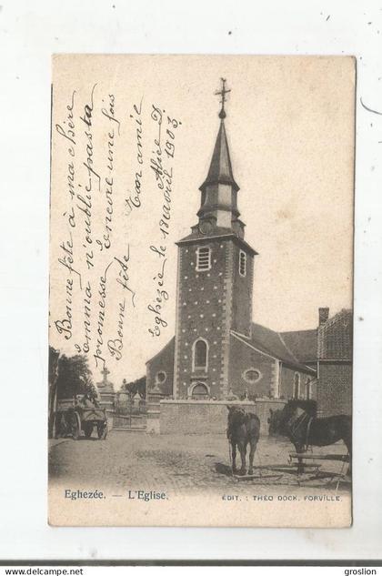EGHEZEE L'EGLISE 1903