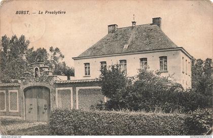 BELGIQUE - Burst - Le Presbytère - vue en façade - lentrée - portail - Oblit 1913 - Carte Postale Ancienne