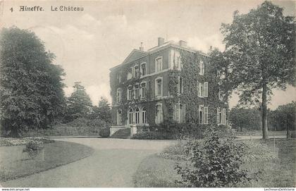 [-5%] BELGIQUE - Aineffe - Le Château - vue générale - de l'extérieure - Carte Postale Ancienne