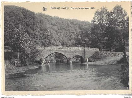 FAUVILLERS.  MARTELANGE. BODANGE.  PONT SUR LA SURE AVANT 1940.  ANIMATION. VACHES.