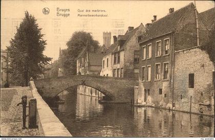 Bruges BRUGGE Belgie Brugge Marmerbewerkerskaal Quai