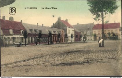 CPA Messines Mesen Westflandern, Marktplatz