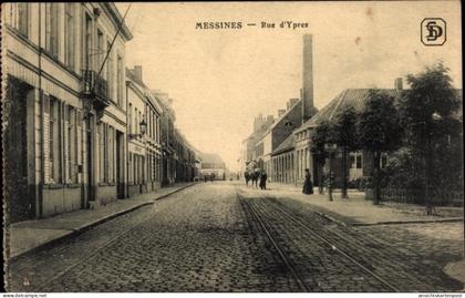 CPA Messines Mesen Westflandern, Rue d'Ypern