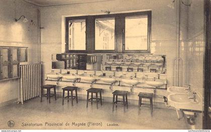 [-50%] BELGIQUE - Fléron - Sanatorium Provincial de Magnée - Lavabos - Carte postale ancienne