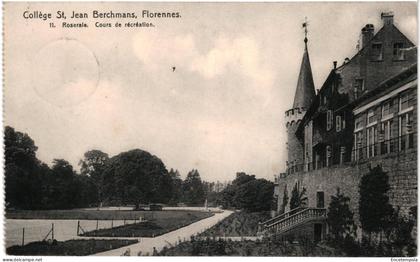 CPA Carte Postale  Belgique  Florennes Collège St Jean Berchmans Roseraie Cours de récréation 1911 VM100520