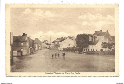 Fontaine l'Evêque - Place des Gaulx.