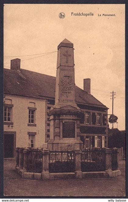 +++ CPA - FROIDCHAPELLE - Le Monument - Nels  //