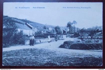 Cpa Froidchapelle ; pont d'Hamaïde