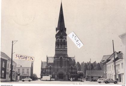Tollembeek : kerk en plaats ( groot formaat ) FRITURE - FRITUUR