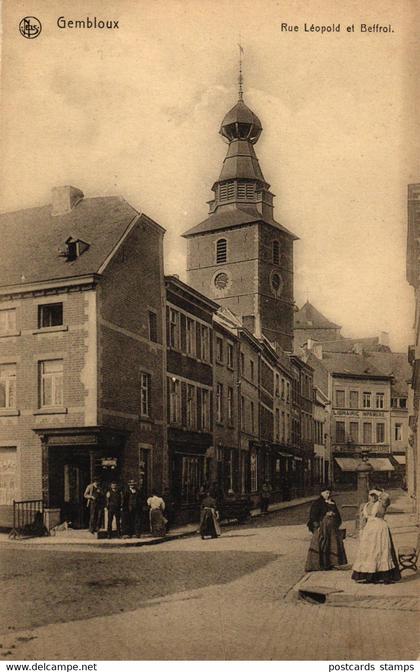 Gembloux, Rue Leopold et Beffroi, um 1910/20