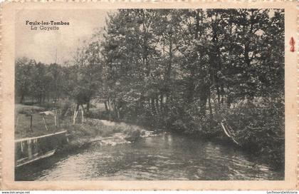 [-5%] BELGIQUE - Gesves - Faulx-les-Tombes - La Goyette - Flawinne - La rivière - Carte postale ancienne