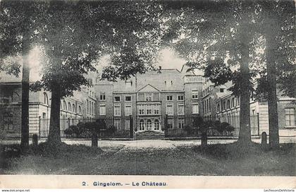 [-10%] BELGIQUE - Gingelom - Le château - porte - entrée - allée - rue - jardin - grille - aout 1910 - Carte postale anc