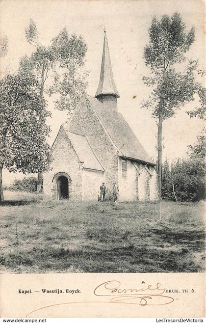 BELGIQUE - Kapel - Woestijn Goyck - Druk Th O - entrée - arbre - Oblit en 1909 - Carte Postale Ancienne