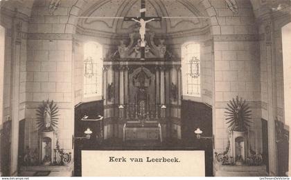 BELGIQUE - Kerk van Leerbeek - Religieux - Crucifix - Autel - Sculpture - Edifice - Monument - Carte Postale Ancienne