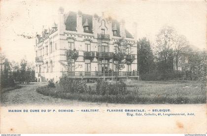BELGIQUE - Maison de Cure du Dr P Demade - Haeltert - cour - Uitg Echt Cornélis - oblit 1906 - Carte Postale Ancienne