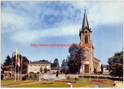 Eglise et le Monument Jean del Cour - Hamoir