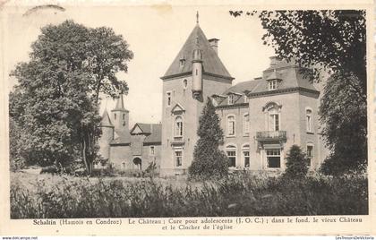 [-5%] BELGIQUE - Schaltin ( Hamois en Condroz) - Le Château ; Cure pour adolescents (J.O.C)  - Carte Postale Ancienne