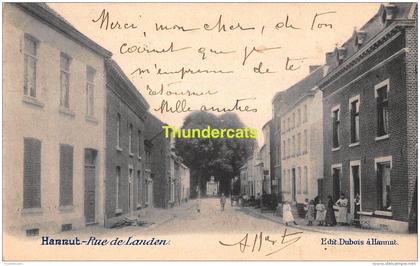 CPA HANNUT  RUE DE LANDEN