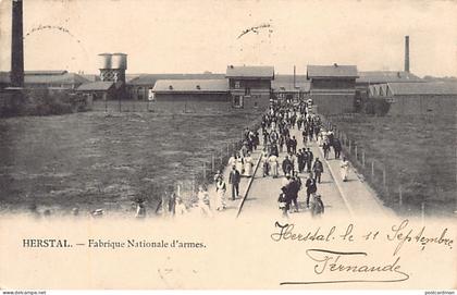 Belgique - HERSTAL (Liège) Fabrique Natioanle d'Armes - Sortie des ouvriers